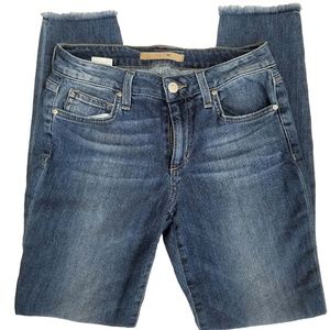 Joe's Skinny Ankle Jeans No Hem EUC Sz 26